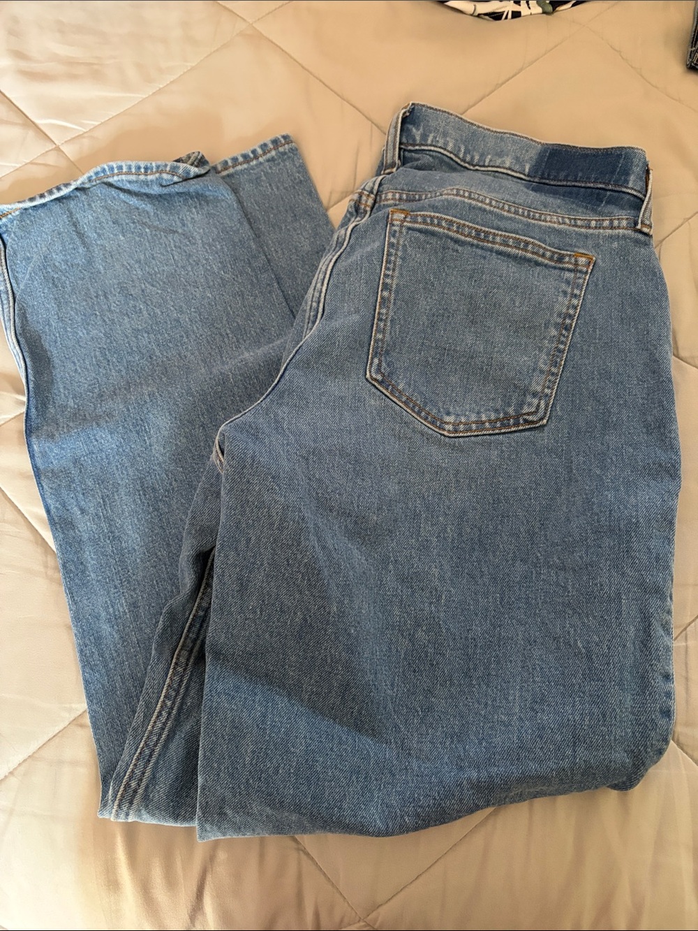 Abercrombie & Fitch Light Blue Straight-Leg Jeans